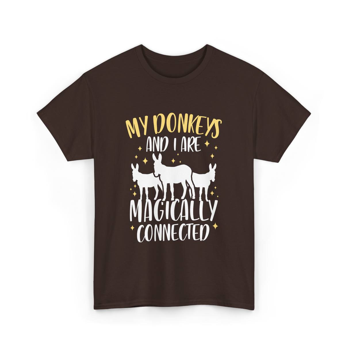 My Donkeys Are Connected Donkey T-Shirt - Dark Chocolate