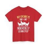 My Donkeys Are Connected Donkey T-Shirt - Red