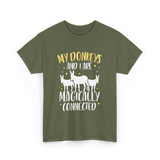 My Donkeys Are Connected Donkey T-Shirt - Military Green