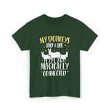 My Donkeys Are Connected Donkey T-Shirt - Forest Green