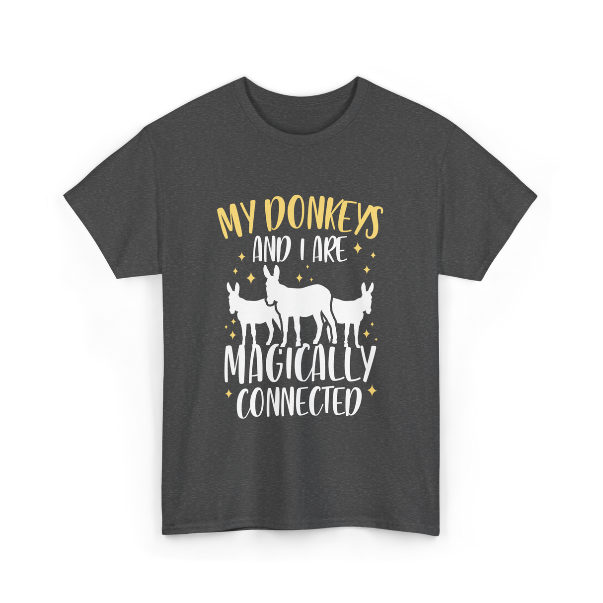 My Donkeys Are Connected Donkey T-Shirt - Dark Heather