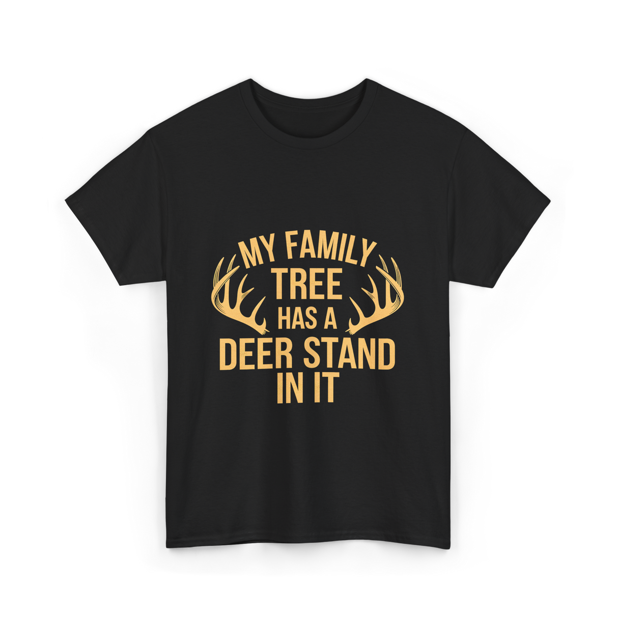 My Family Tree Hunting T-Shirt - Black