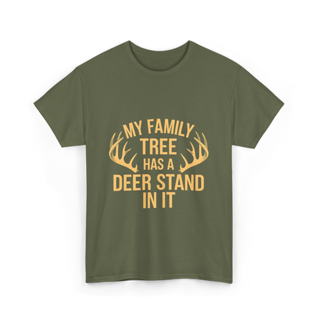 My Family Tree Hunting T-Shirt - Military Green