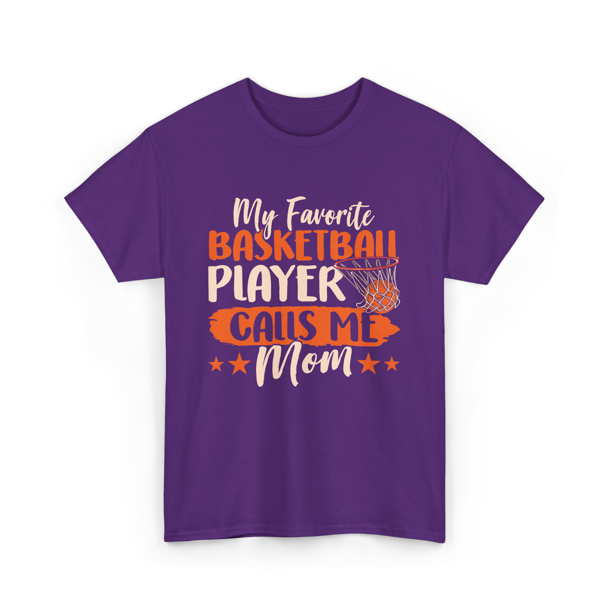 My Favorite Basketball Player Mom T-Shirt - Purple