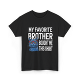 My Favorite Brother Cat T-Shirt - Black