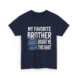 My Favorite Brother Cat T-Shirt - Navy