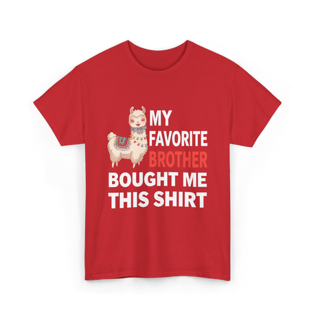 My Favorite Brother T-Shirt - Red