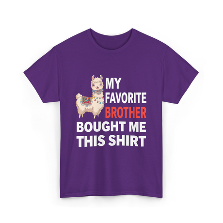 My Favorite Brother T-Shirt - Purple