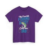 My Favorite Fishing Buddy Dad T-Shirt - Purple