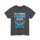 My Favorite Fishing Uncle Fishing T-Shirt - Dark Heather