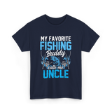 My Favorite Fishing Uncle Fishing T-Shirt - Navy