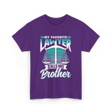 My Favorite Lawyer Brother Advocate T-Shirt - Purple