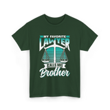 My Favorite Lawyer Brother Advocate T-Shirt - Forest Green