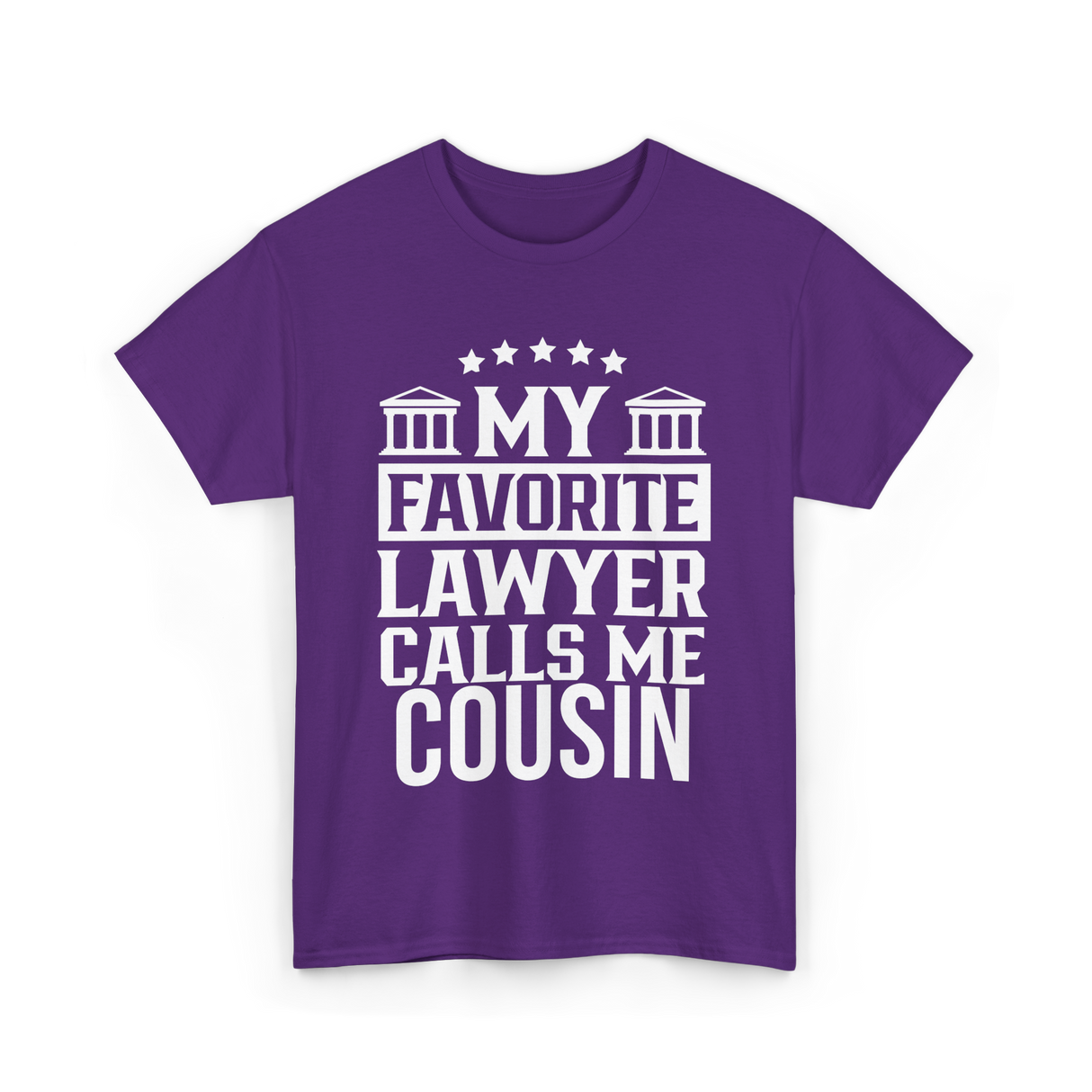 My Favorite Lawyer Cousin Law Student T-Shirt - Purple