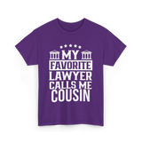 My Favorite Lawyer Cousin Law Student T-Shirt - Purple