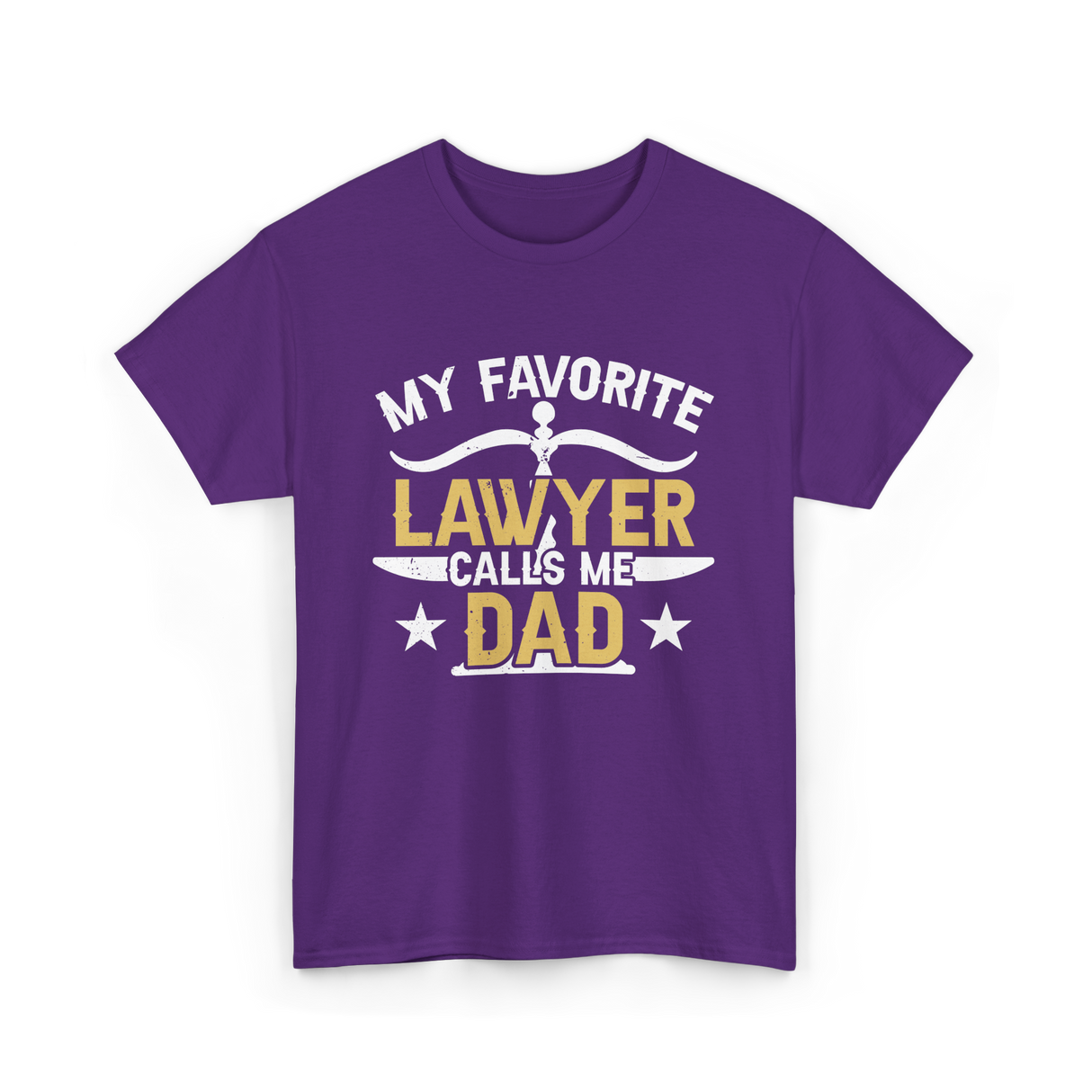 My Favorite Lawyer Dad Attorney T-Shirt - Purple