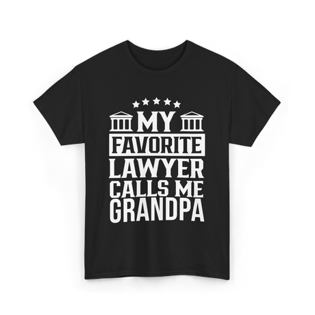 My Favorite Lawyer Grandpa Law T-Shirt - Black