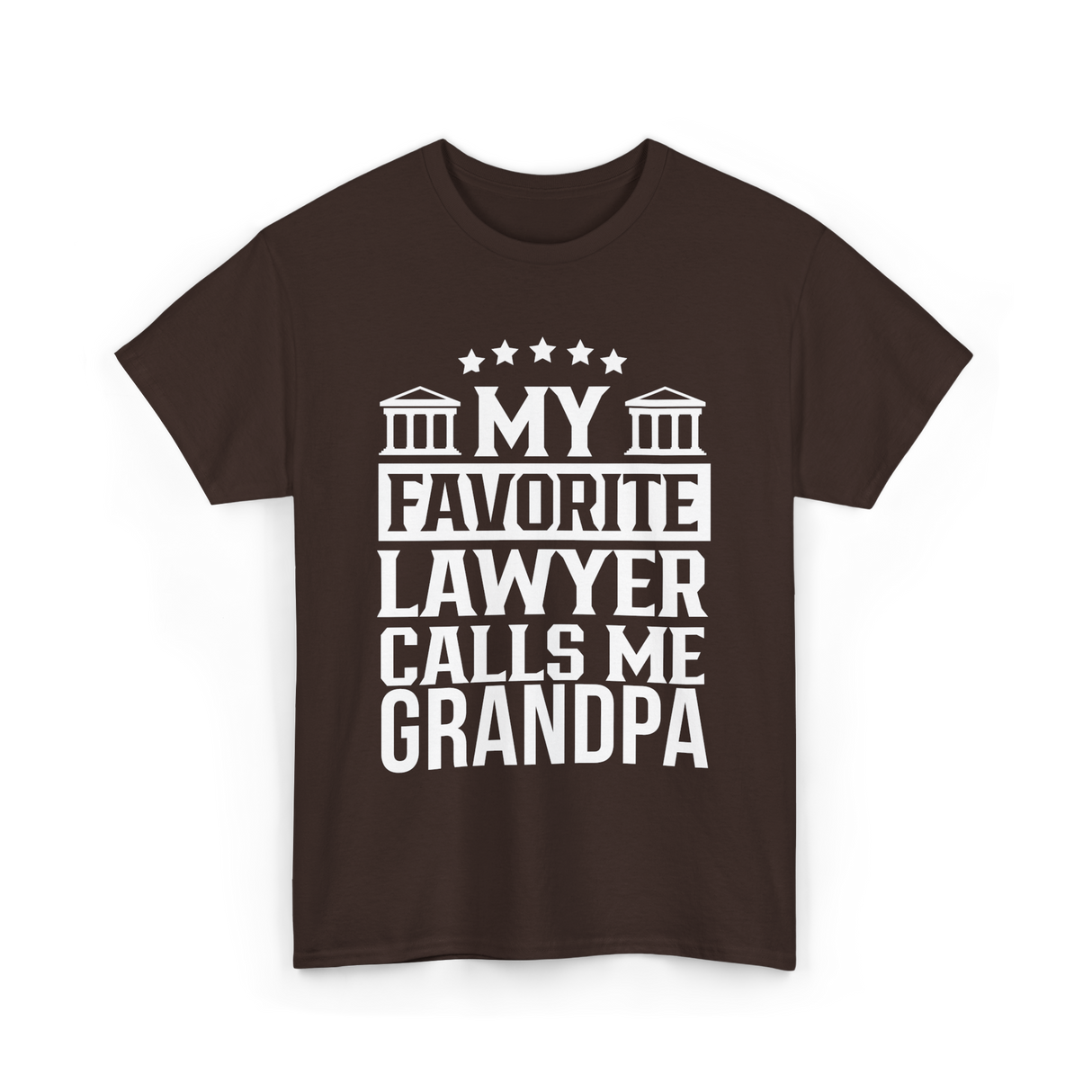 My Favorite Lawyer Grandpa Law T-Shirt - Dark Chocolate