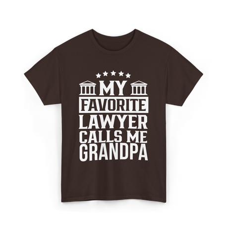 My Favorite Lawyer Grandpa Law T-Shirt - Dark Chocolate