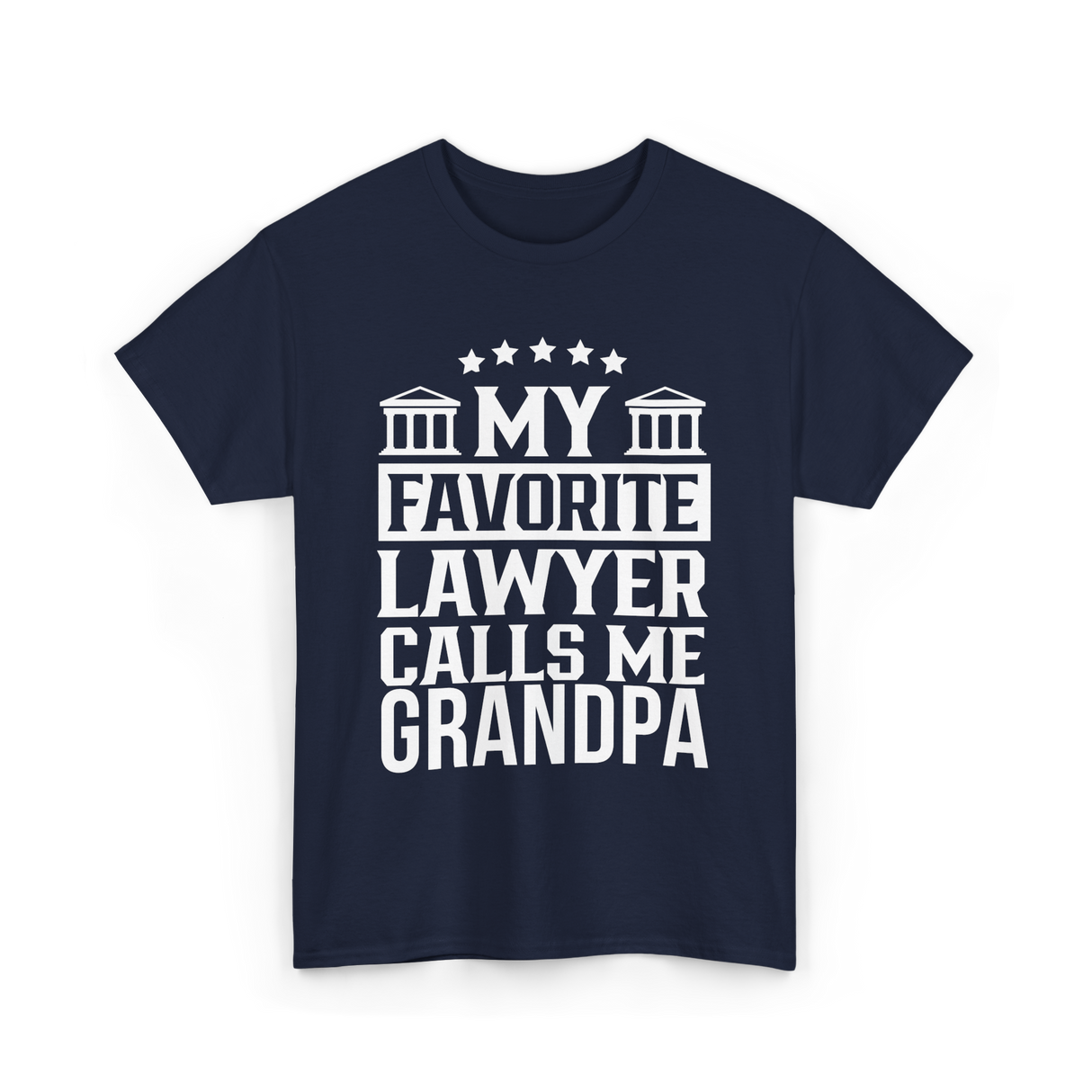 My Favorite Lawyer Grandpa Law T-Shirt - Navy