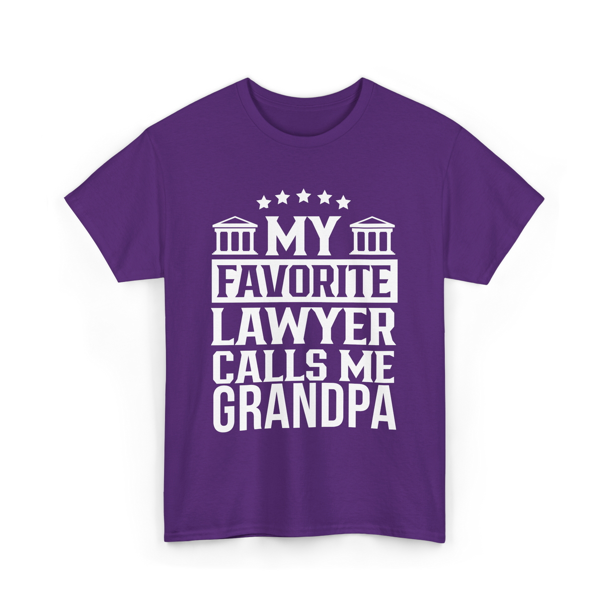 My Favorite Lawyer Grandpa Law T-Shirt - Purple