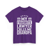 My Favorite Lawyer Grandpa Law T-Shirt - Purple