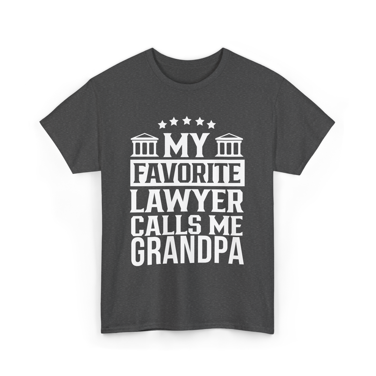 My Favorite Lawyer Grandpa Law T-Shirt - Dark Heather