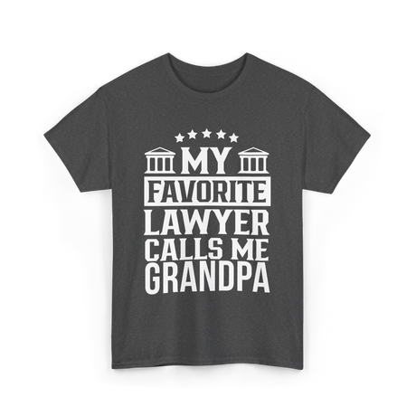 My Favorite Lawyer Grandpa Law T-Shirt - Dark Heather