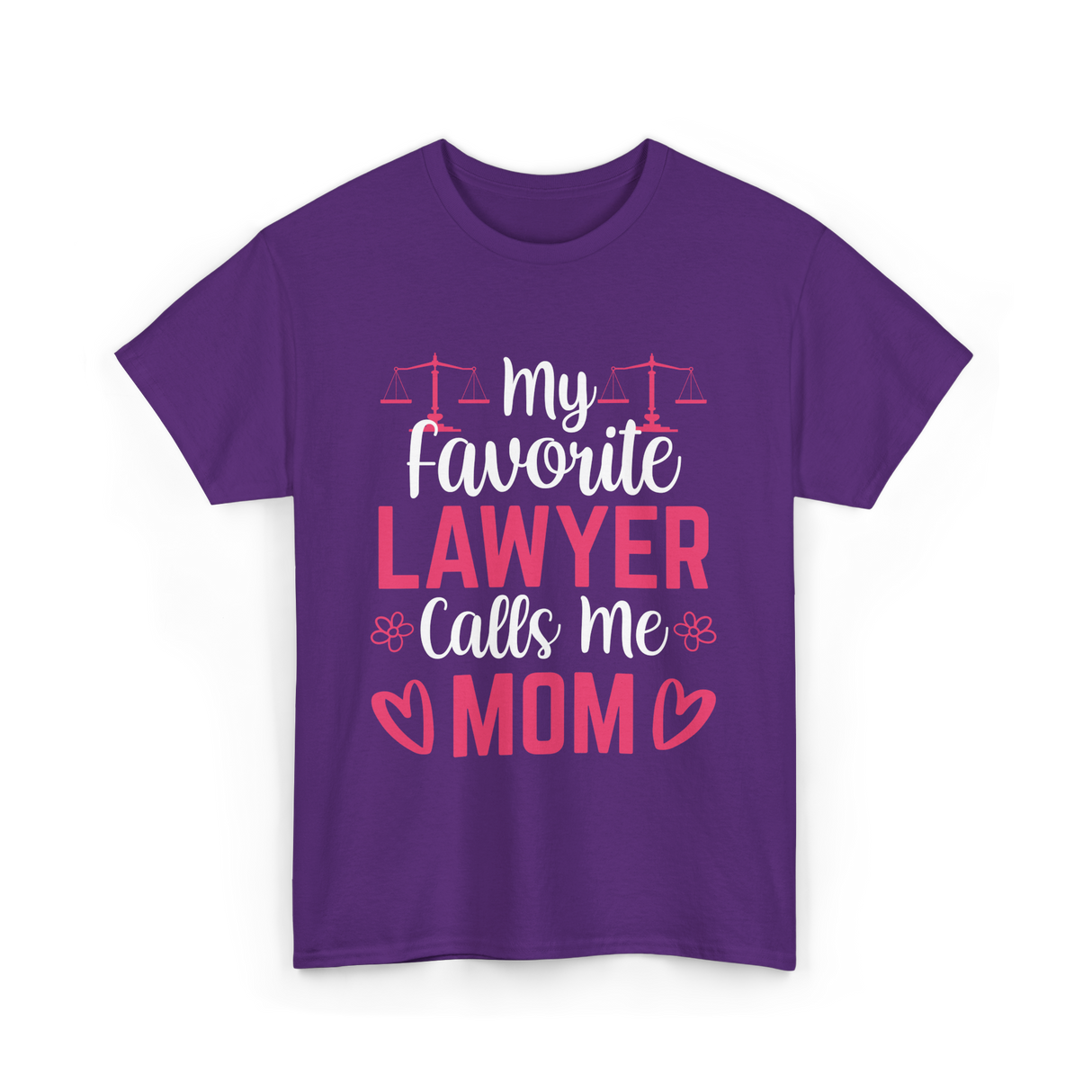 My Favorite Lawyer Mom Advocate T-Shirt - Purple