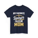 My Favorite Lawyer Mom Law T-Shirt - Navy