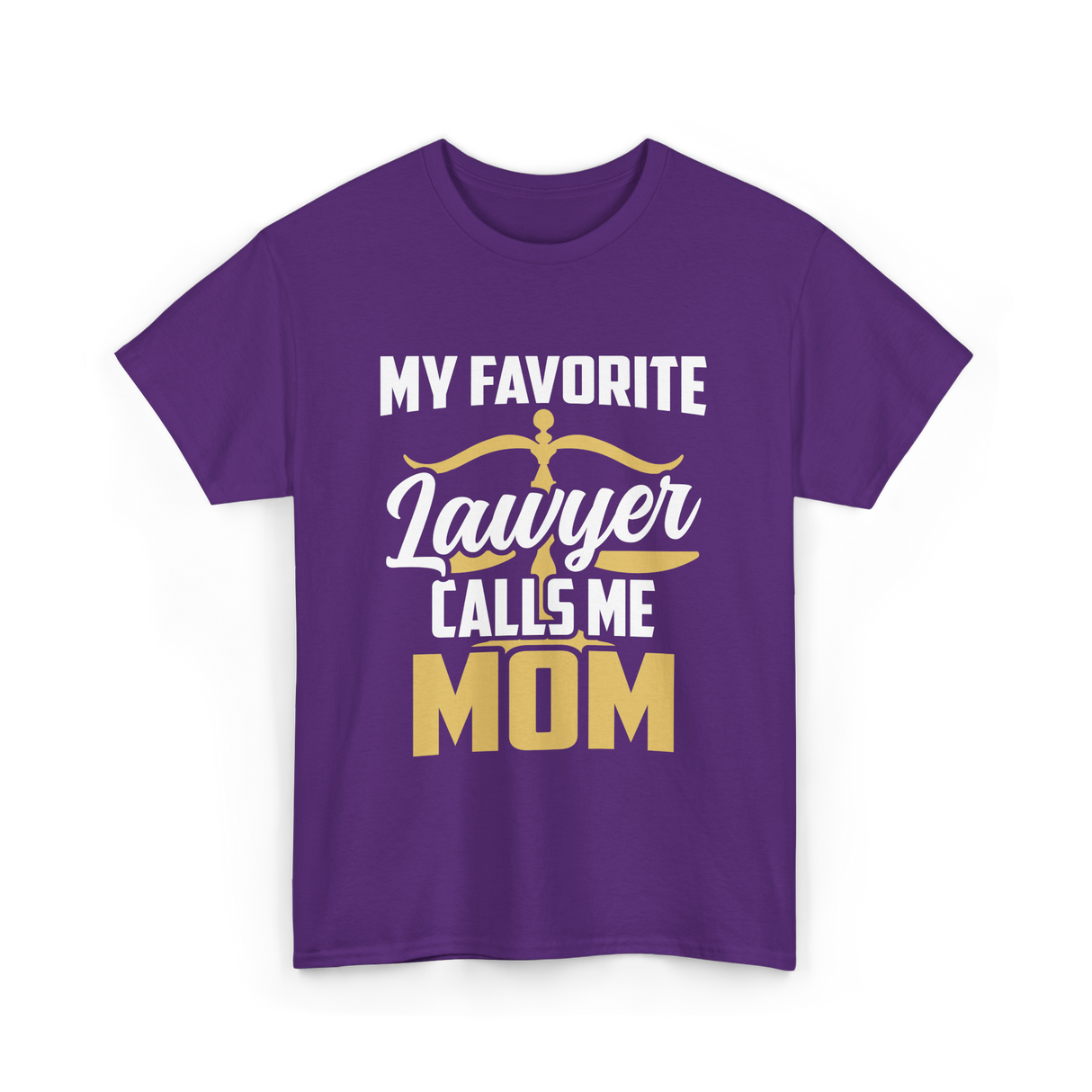 My Favorite Lawyer Mom Law T-Shirt - Purple