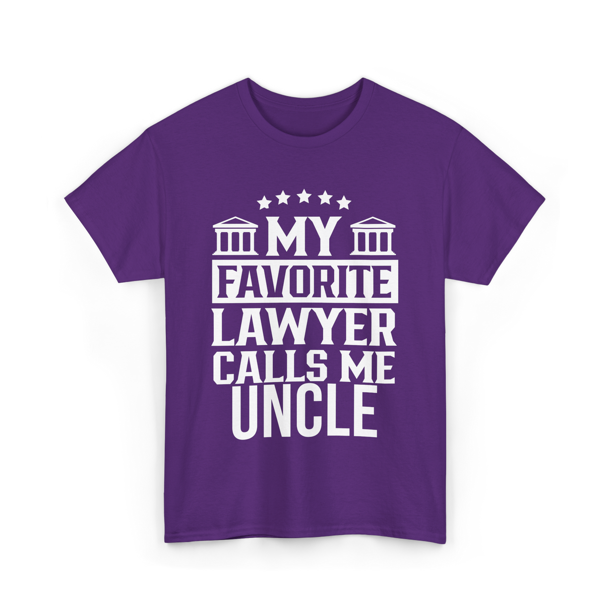 My Favorite Lawyer Uncle Law T-Shirt - Purple