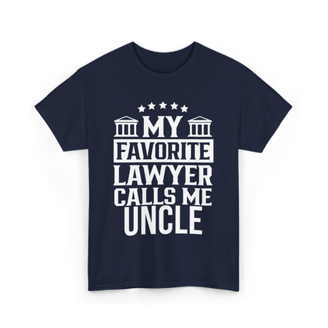 My Favorite Lawyer Uncle Law T-Shirt - Navy