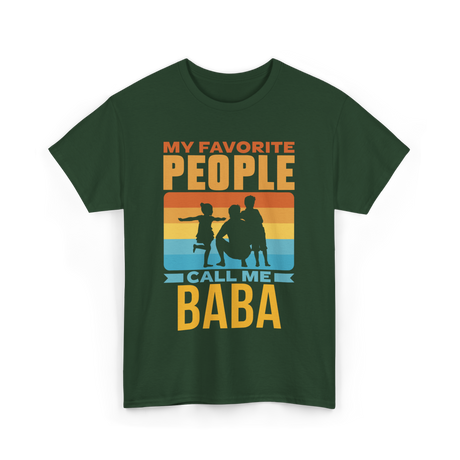 My Favorite People Baba Favorite T-Shirt - Forest Green