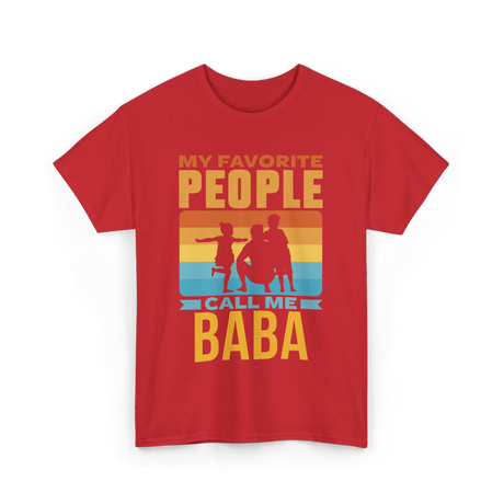 My Favorite People Baba Favorite T-Shirt - Red