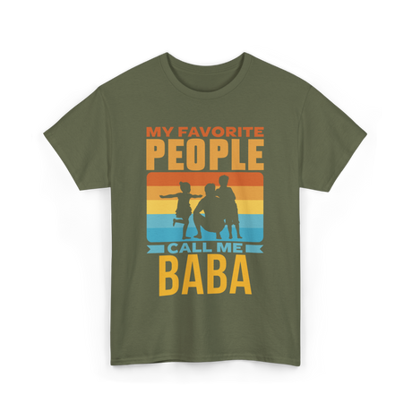 My Favorite People Baba Favorite T-Shirt - Military Green