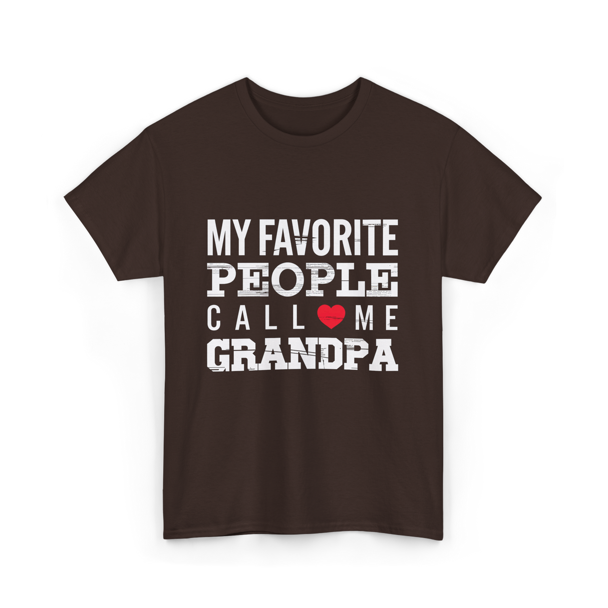 My Favorite People Grandpa T-Shirt - Dark Chocolate