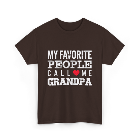 My Favorite People Grandpa T-Shirt - Dark Chocolate