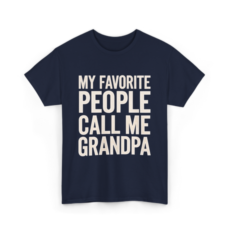 My Favorite People Grandpa T-Shirt - Navy