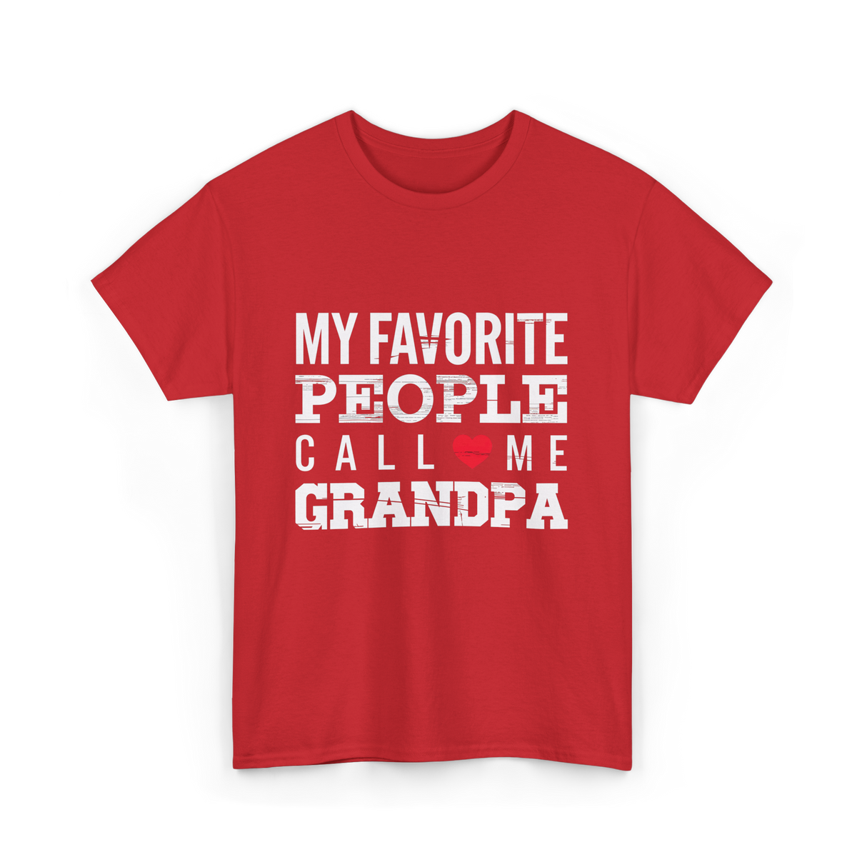 My Favorite People Grandpa T-Shirt - Red