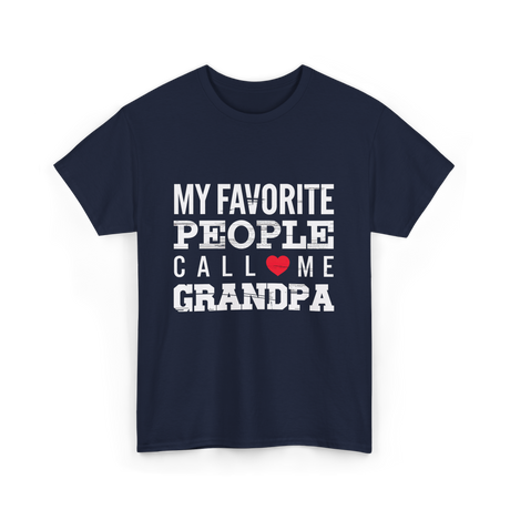 My Favorite People Grandpa T-Shirt - Navy