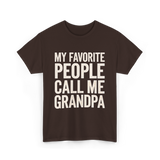 My Favorite People Grandpa T-Shirt - Dark Chocolate