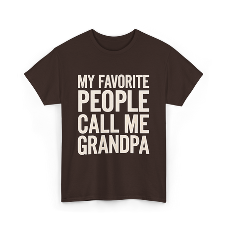 My Favorite People Grandpa T-Shirt - Dark Chocolate