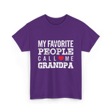 My Favorite People Grandpa T-Shirt - Purple