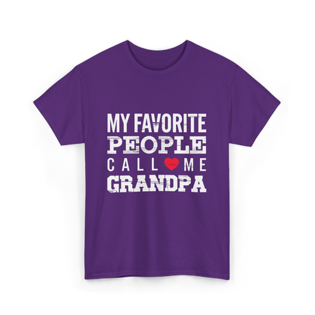 My Favorite People Grandpa T-Shirt - Purple