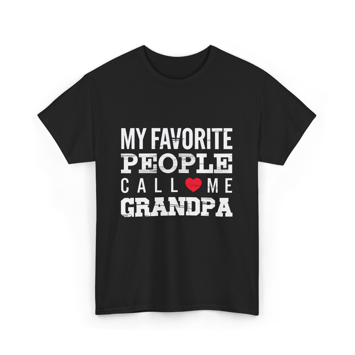 My Favorite People Grandpa T-Shirt - Black