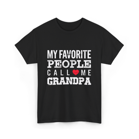 My Favorite People Grandpa T-Shirt - Black