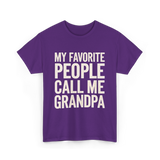 My Favorite People Grandpa T-Shirt - Purple