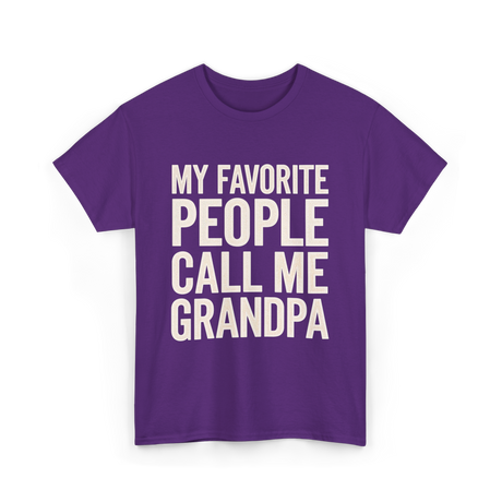 My Favorite People Grandpa T-Shirt - Purple