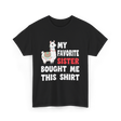 My Favorite Sister Llama T-Shirt - Black